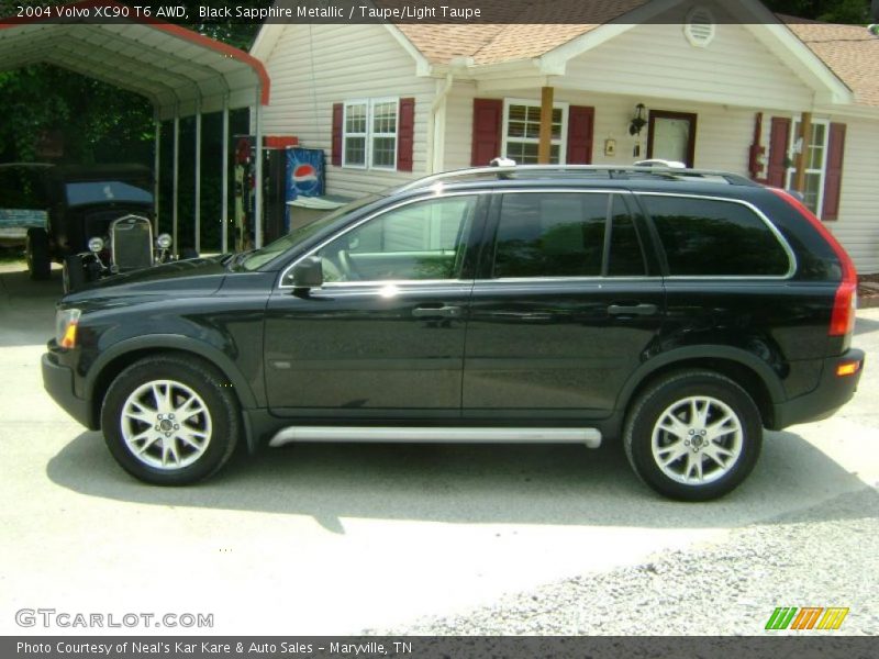 Black Sapphire Metallic / Taupe/Light Taupe 2004 Volvo XC90 T6 AWD