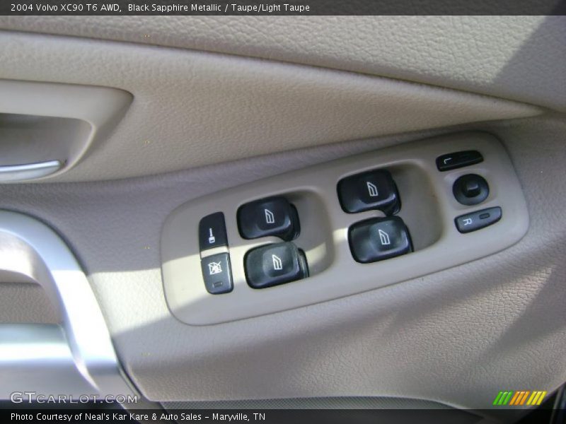 Black Sapphire Metallic / Taupe/Light Taupe 2004 Volvo XC90 T6 AWD