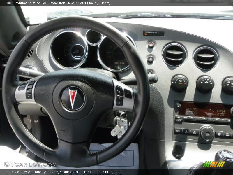 Mysterious Black / Ebony 2008 Pontiac Solstice GXP Roadster