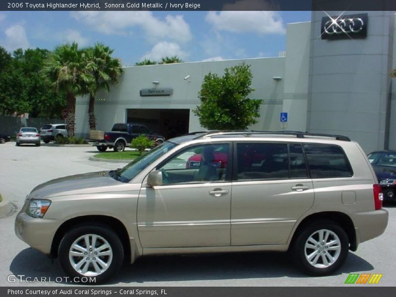 Sonora Gold Metallic / Ivory Beige 2006 Toyota Highlander Hybrid