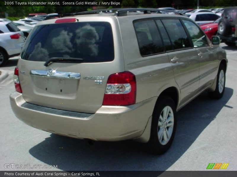 Sonora Gold Metallic / Ivory Beige 2006 Toyota Highlander Hybrid