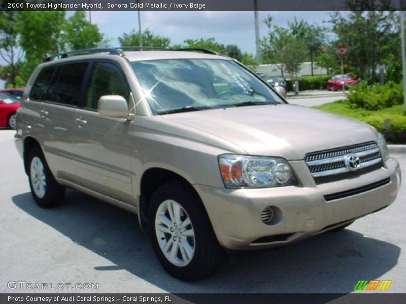 Sonora Gold Metallic / Ivory Beige 2006 Toyota Highlander Hybrid