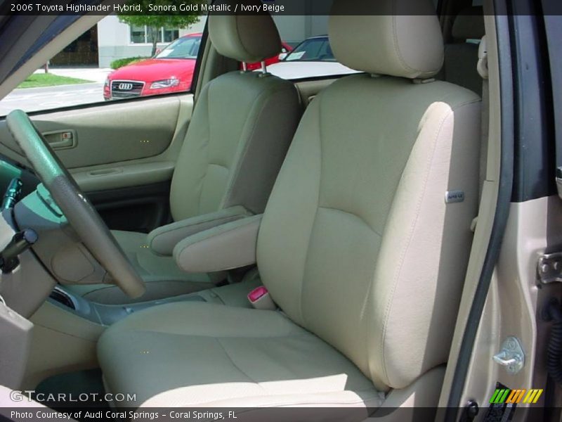 Sonora Gold Metallic / Ivory Beige 2006 Toyota Highlander Hybrid