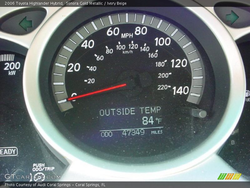 Sonora Gold Metallic / Ivory Beige 2006 Toyota Highlander Hybrid