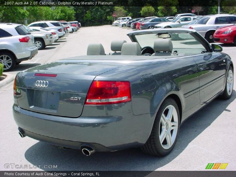 Dolphin Gray Metallic / Platinum 2007 Audi A4 2.0T Cabriolet