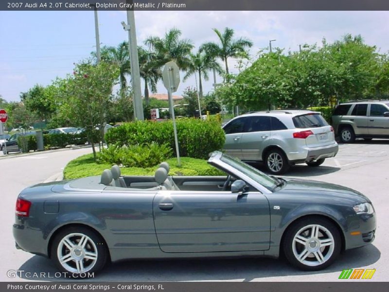 Dolphin Gray Metallic / Platinum 2007 Audi A4 2.0T Cabriolet