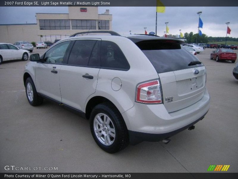 Light Sage Metallic / Medium Light Stone 2007 Ford Edge SE