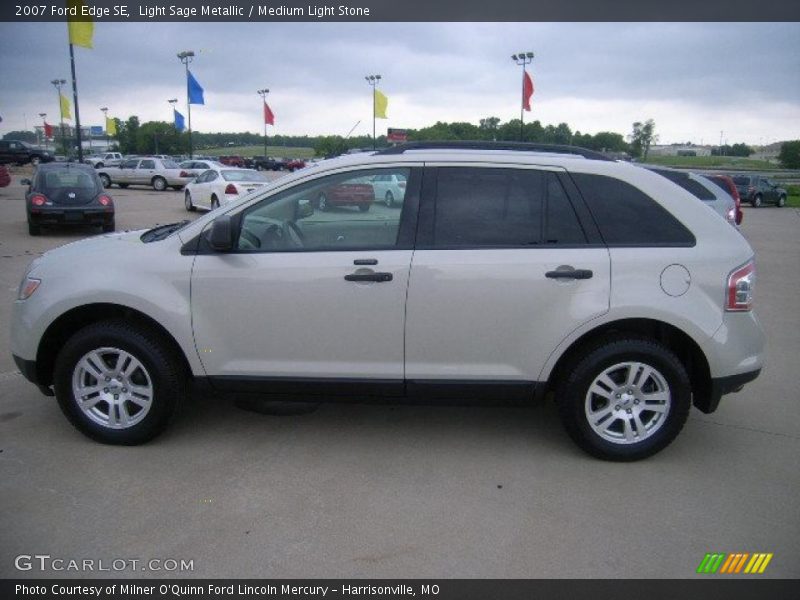 Light Sage Metallic / Medium Light Stone 2007 Ford Edge SE