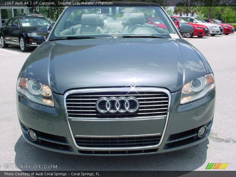 Dolphin Gray Metallic / Platinum 2007 Audi A4 2.0T Cabriolet