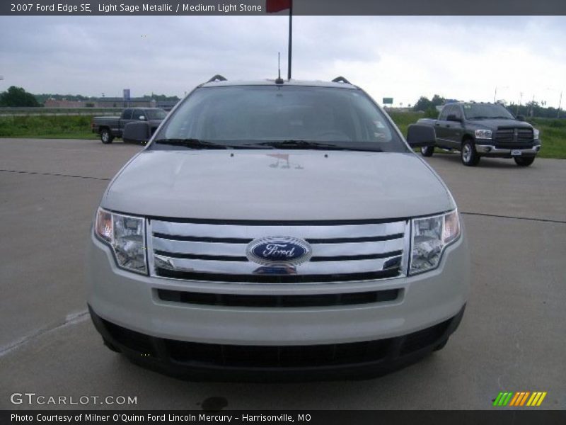 Light Sage Metallic / Medium Light Stone 2007 Ford Edge SE