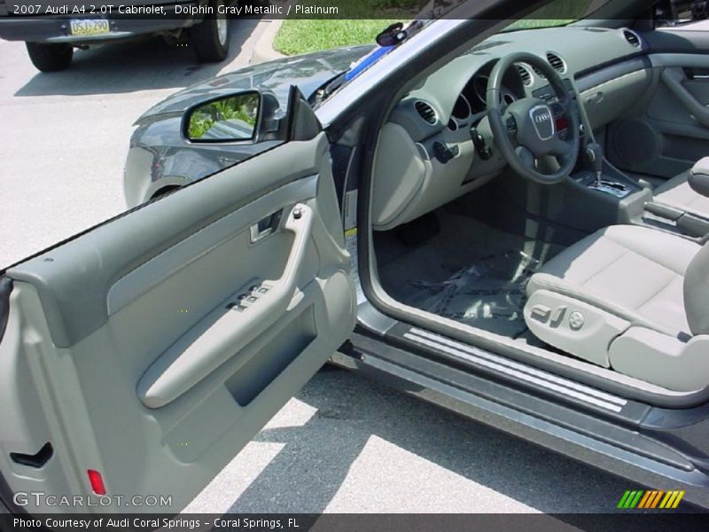 Dolphin Gray Metallic / Platinum 2007 Audi A4 2.0T Cabriolet