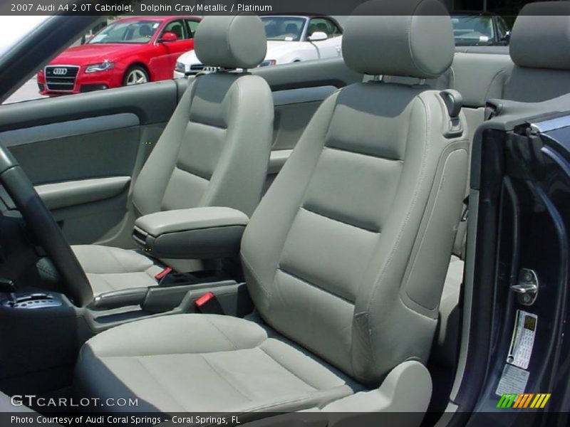 Dolphin Gray Metallic / Platinum 2007 Audi A4 2.0T Cabriolet