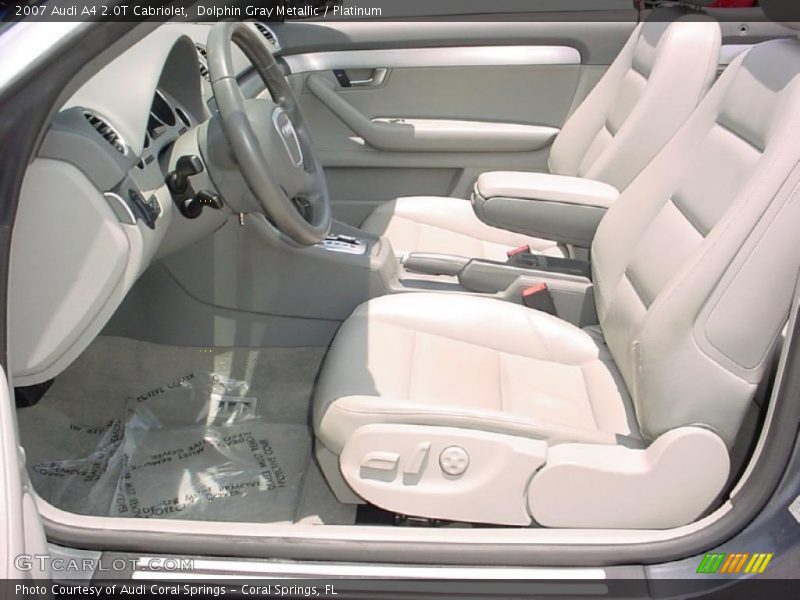 Dolphin Gray Metallic / Platinum 2007 Audi A4 2.0T Cabriolet