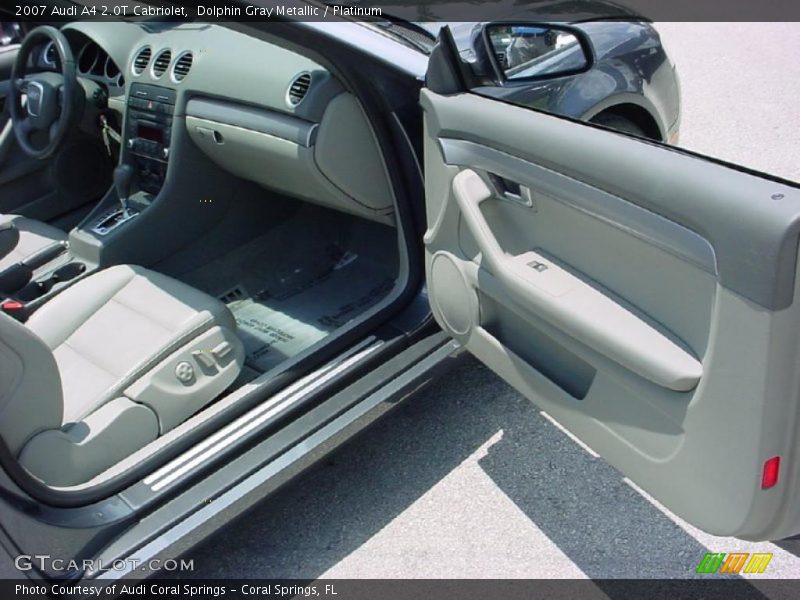 Dolphin Gray Metallic / Platinum 2007 Audi A4 2.0T Cabriolet