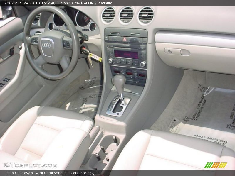 Dolphin Gray Metallic / Platinum 2007 Audi A4 2.0T Cabriolet