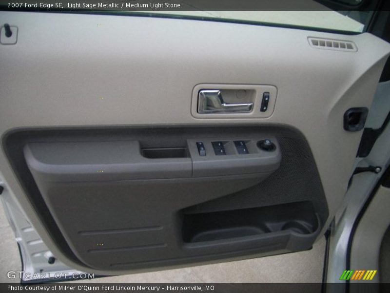 Light Sage Metallic / Medium Light Stone 2007 Ford Edge SE