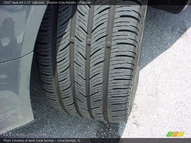 Dolphin Gray Metallic / Platinum 2007 Audi A4 2.0T Cabriolet