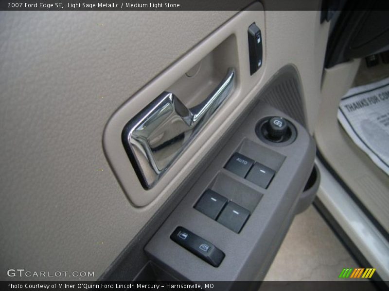 Light Sage Metallic / Medium Light Stone 2007 Ford Edge SE