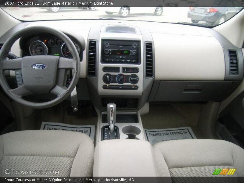 Light Sage Metallic / Medium Light Stone 2007 Ford Edge SE