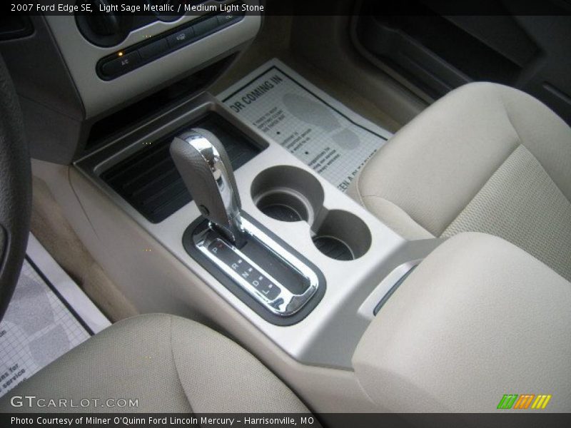 Light Sage Metallic / Medium Light Stone 2007 Ford Edge SE