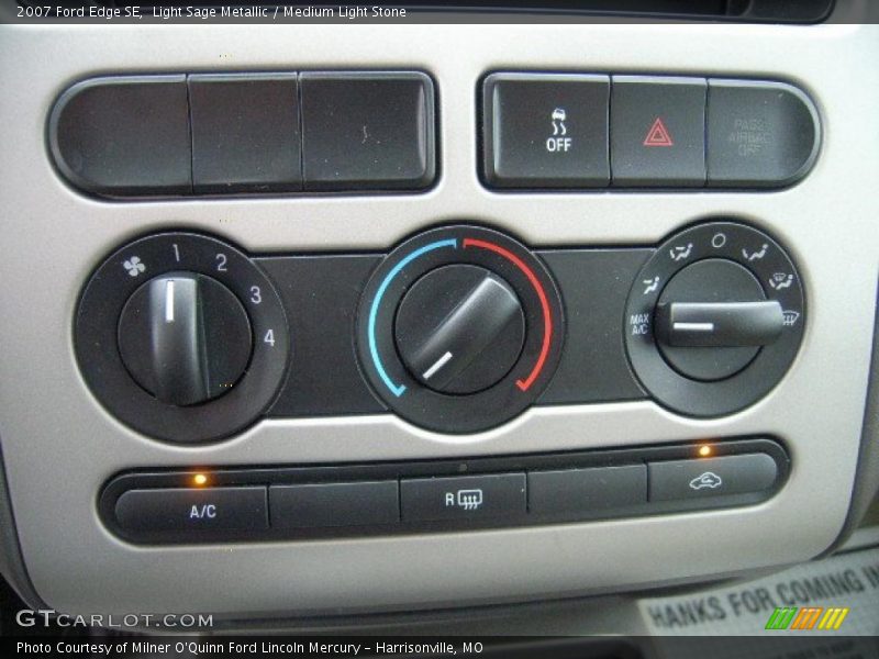 Light Sage Metallic / Medium Light Stone 2007 Ford Edge SE