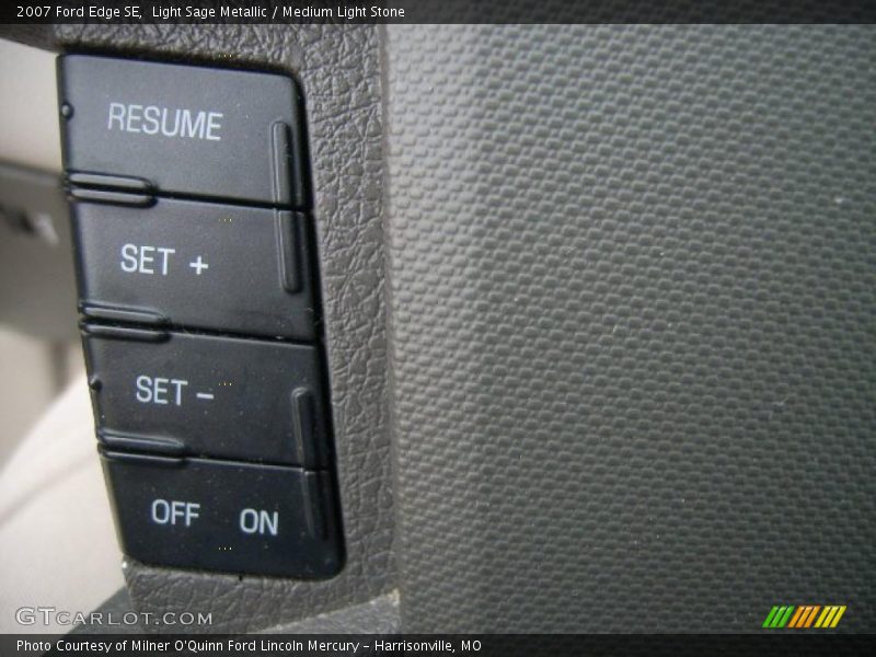 Light Sage Metallic / Medium Light Stone 2007 Ford Edge SE