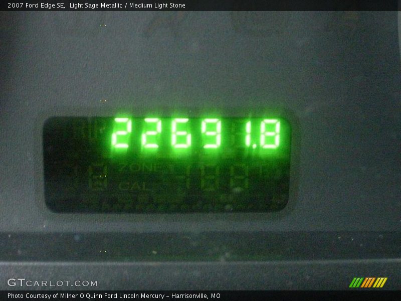 Light Sage Metallic / Medium Light Stone 2007 Ford Edge SE
