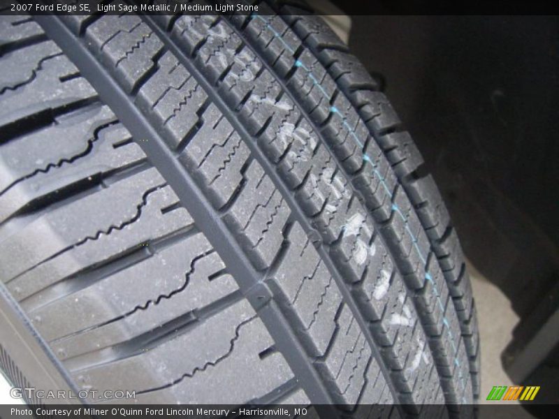 Light Sage Metallic / Medium Light Stone 2007 Ford Edge SE