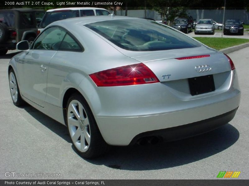 Light Silver Metallic / Limestone Grey 2008 Audi TT 2.0T Coupe