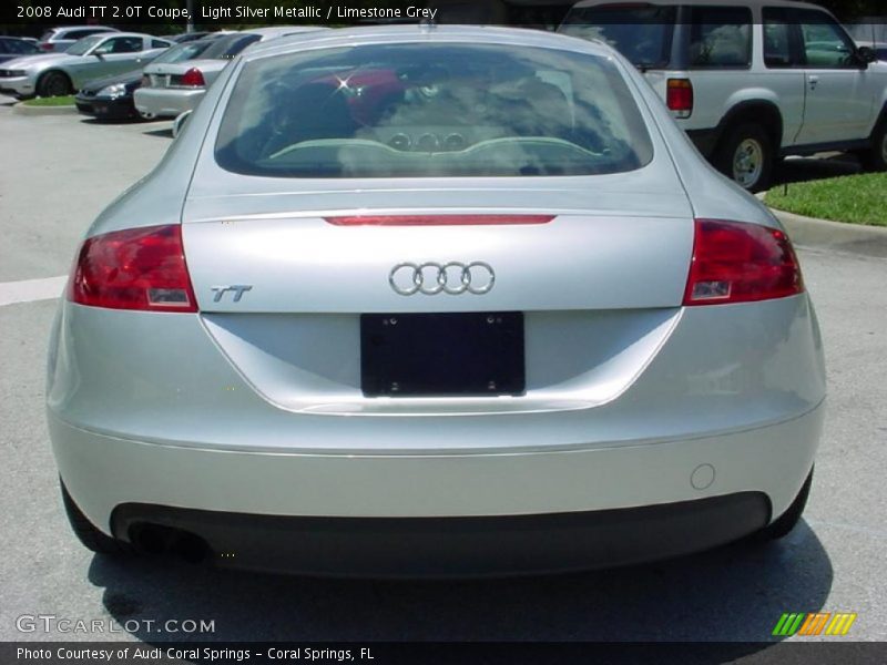 Light Silver Metallic / Limestone Grey 2008 Audi TT 2.0T Coupe