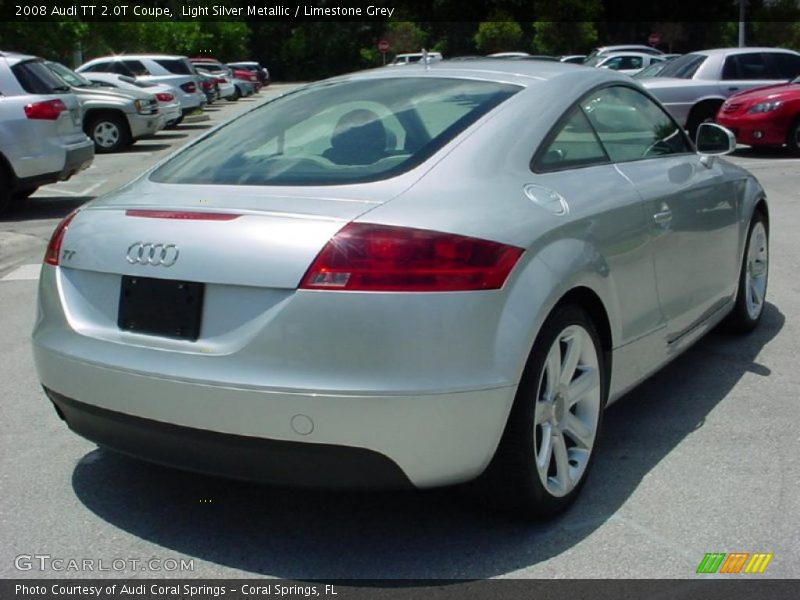 Light Silver Metallic / Limestone Grey 2008 Audi TT 2.0T Coupe