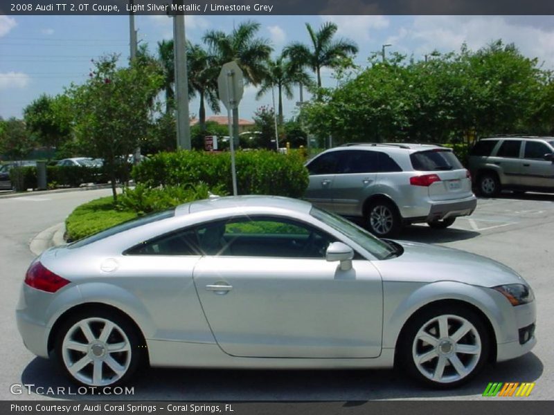 Light Silver Metallic / Limestone Grey 2008 Audi TT 2.0T Coupe