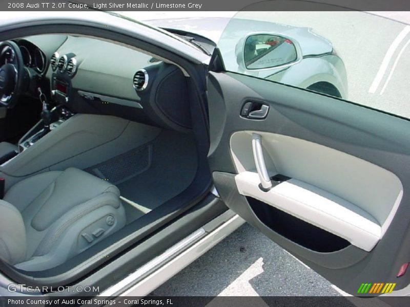Light Silver Metallic / Limestone Grey 2008 Audi TT 2.0T Coupe