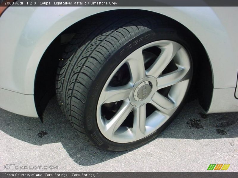 Light Silver Metallic / Limestone Grey 2008 Audi TT 2.0T Coupe