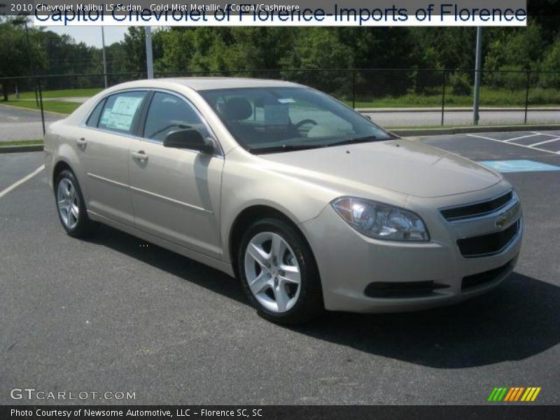 Gold Mist Metallic / Cocoa/Cashmere 2010 Chevrolet Malibu LS Sedan