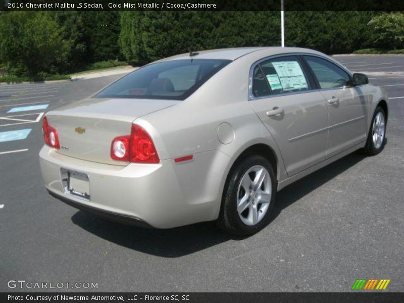 Gold Mist Metallic / Cocoa/Cashmere 2010 Chevrolet Malibu LS Sedan
