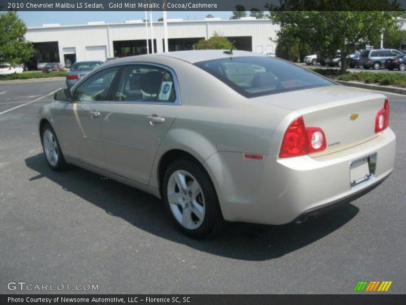 Gold Mist Metallic / Cocoa/Cashmere 2010 Chevrolet Malibu LS Sedan