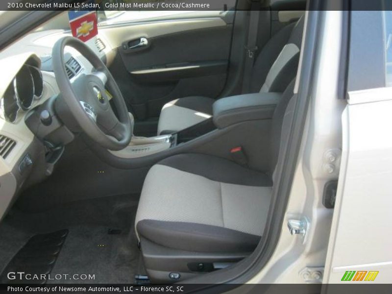 Gold Mist Metallic / Cocoa/Cashmere 2010 Chevrolet Malibu LS Sedan
