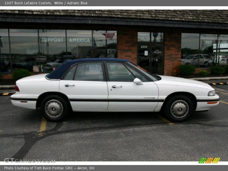 White / Adriatic Blue 1997 Buick LeSabre Custom