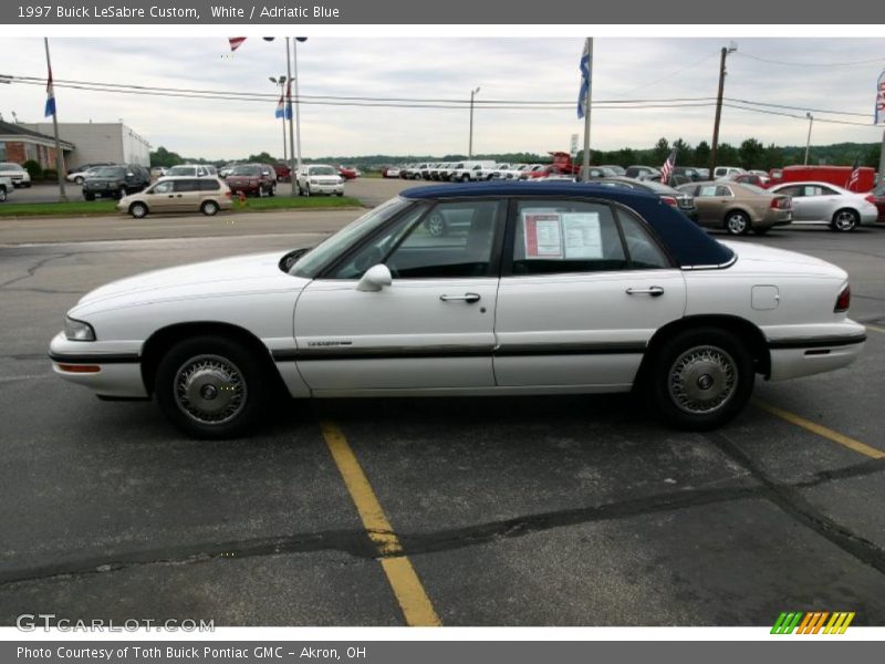 White / Adriatic Blue 1997 Buick LeSabre Custom