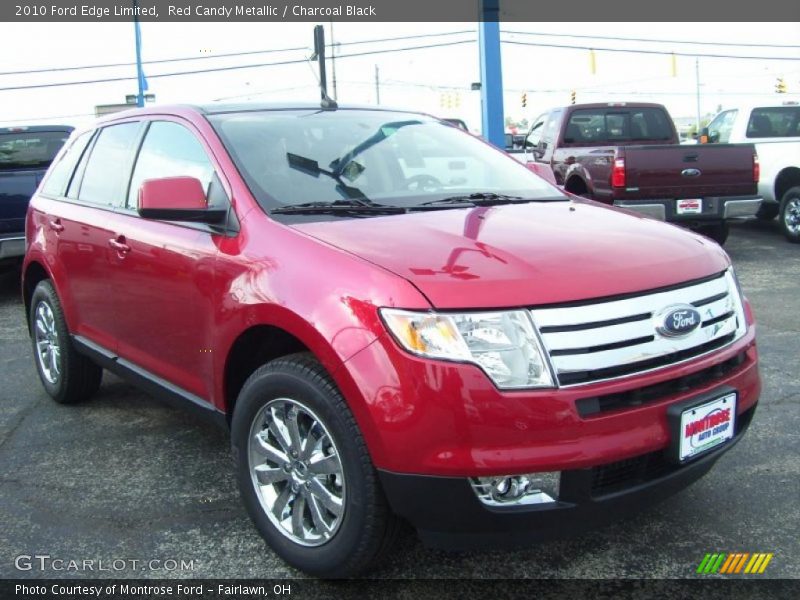 Red Candy Metallic / Charcoal Black 2010 Ford Edge Limited