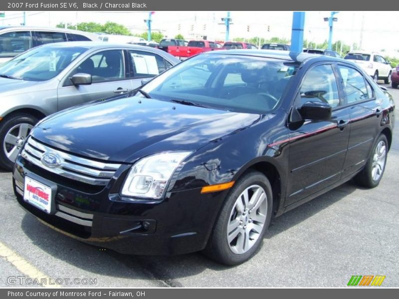Black / Charcoal Black 2007 Ford Fusion SE V6