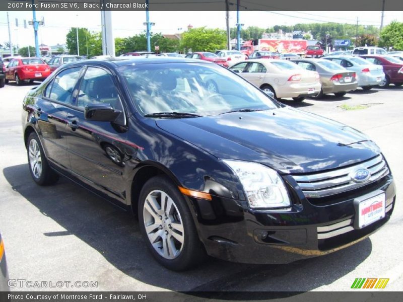 Black / Charcoal Black 2007 Ford Fusion SE V6