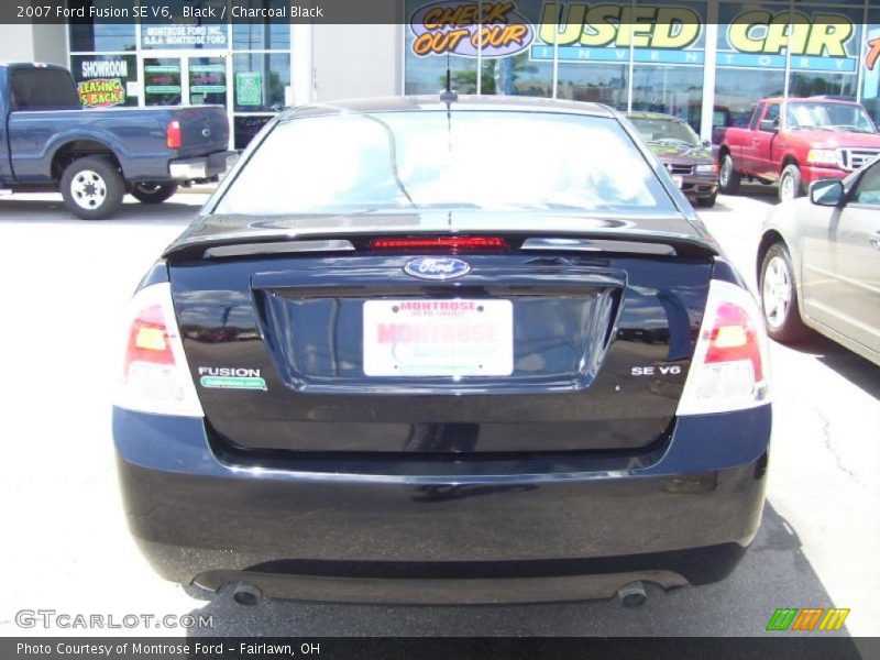 Black / Charcoal Black 2007 Ford Fusion SE V6