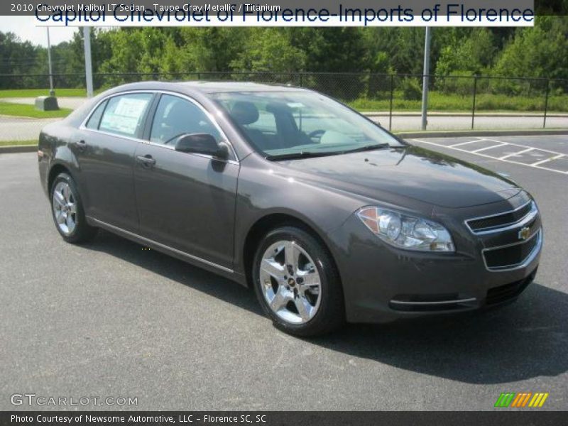 Taupe Gray Metallic / Titanium 2010 Chevrolet Malibu LT Sedan