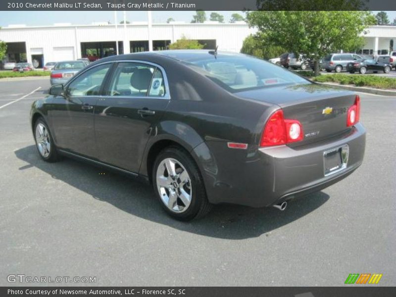 Taupe Gray Metallic / Titanium 2010 Chevrolet Malibu LT Sedan