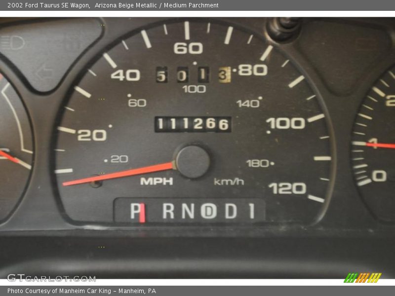 Arizona Beige Metallic / Medium Parchment 2002 Ford Taurus SE Wagon