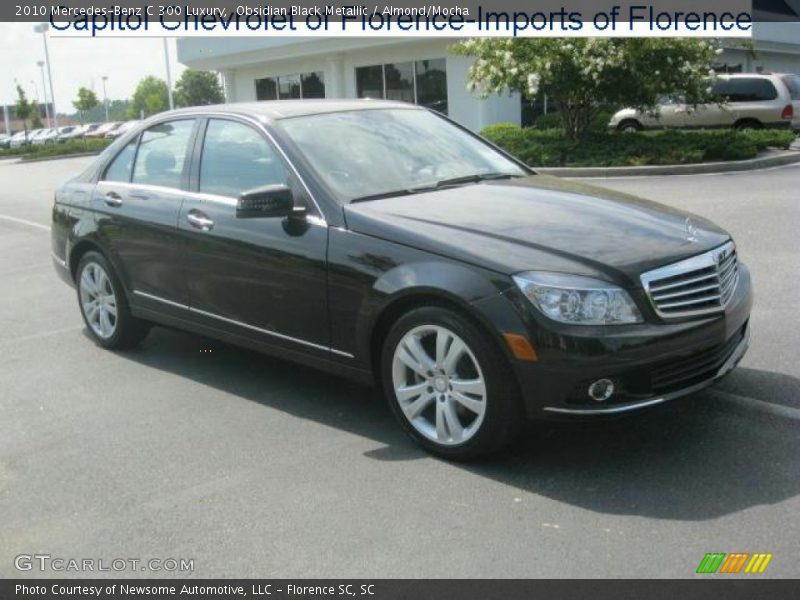 Obsidian Black Metallic / Almond/Mocha 2010 Mercedes-Benz C 300 Luxury