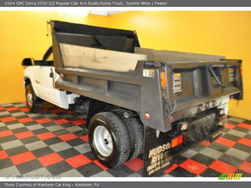 Summit White / Pewter 2004 GMC Sierra 3500 SLE Regular Cab 4x4 Dually Dump Truck