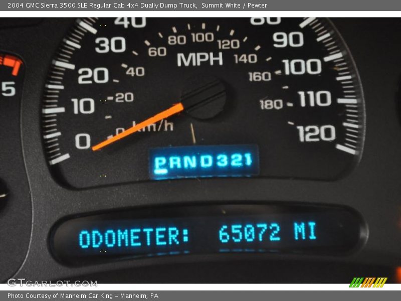 Summit White / Pewter 2004 GMC Sierra 3500 SLE Regular Cab 4x4 Dually Dump Truck